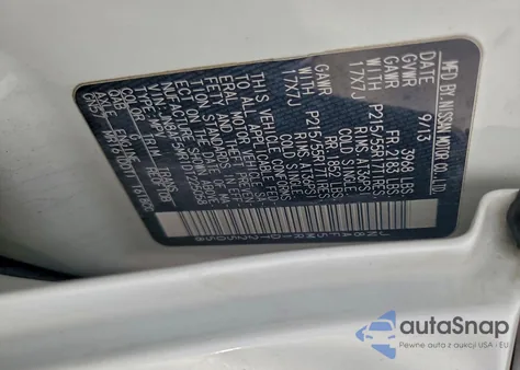 2013 Nissan Juke S z USA, uszkodzony, nr VIN JN8AF5MR1DT225058